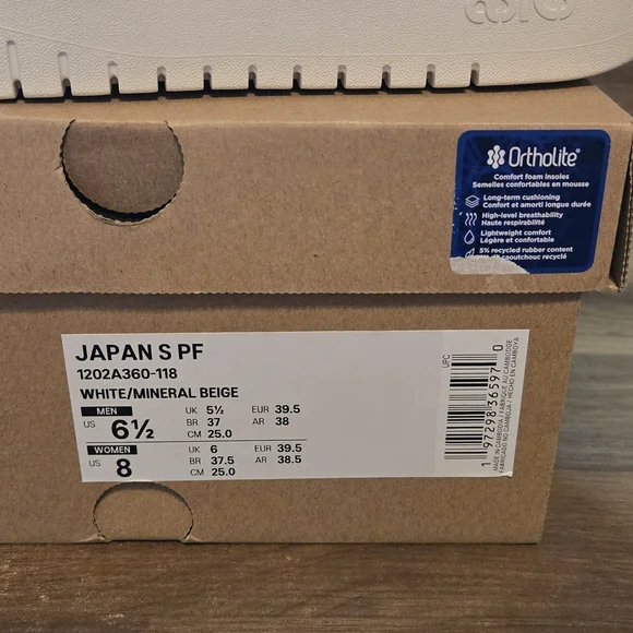 ASICS Women's Japan S PF White Sneakers - Picture 2 of 6